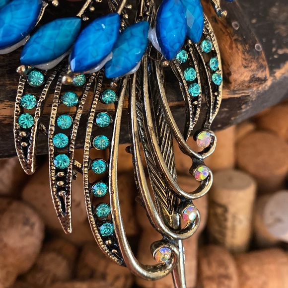 NWOT Extra Large Peacock clip/brooch - Picture 7 of 8